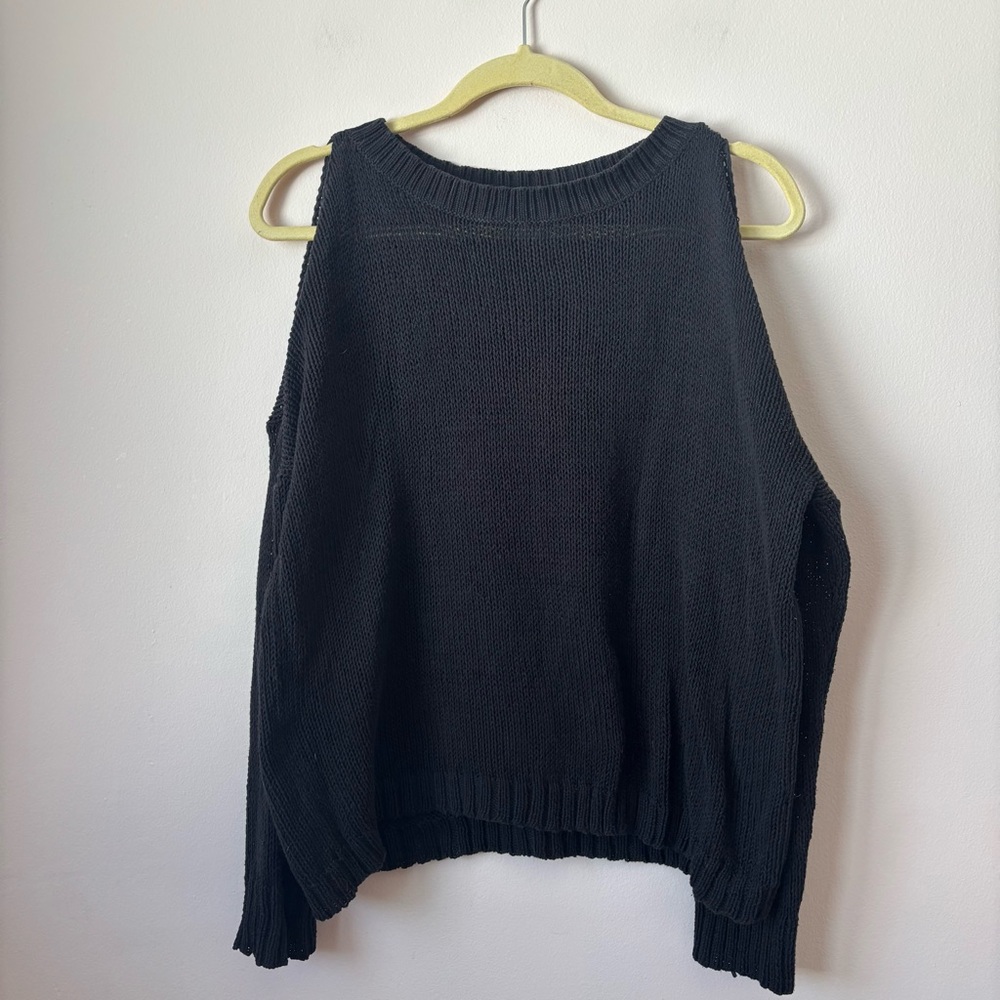 Wooden Ships Knit Open Shoulder Sweater M/L